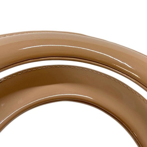 Auth DIOR/ChristianDior Lady Dior Small M0531OWCB_49PU Pink Beige Patent Leather - Picture 7 of 16